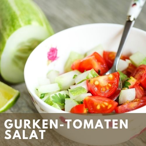 Rezept Gurken Tomaten Salat Beitragsbild